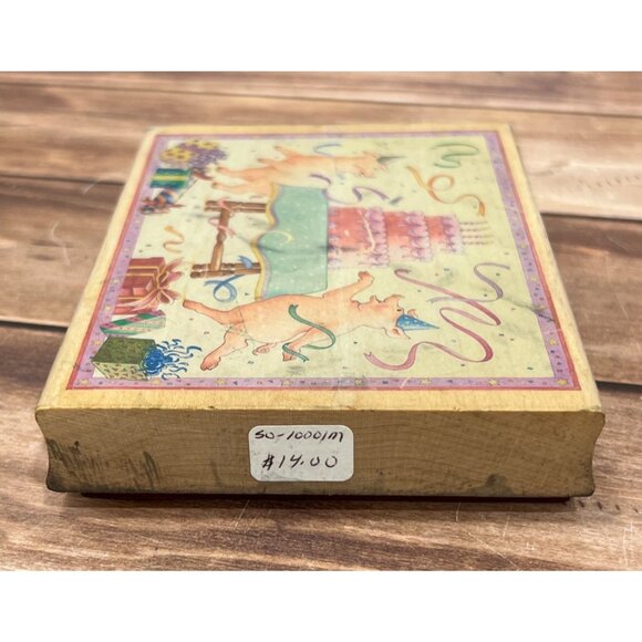 VERY RARE STAMPING OVATION 10001M HOGWILD PARTY BY KAREN BELL WOOD RUBBER STAMP - Picture 6 of 6